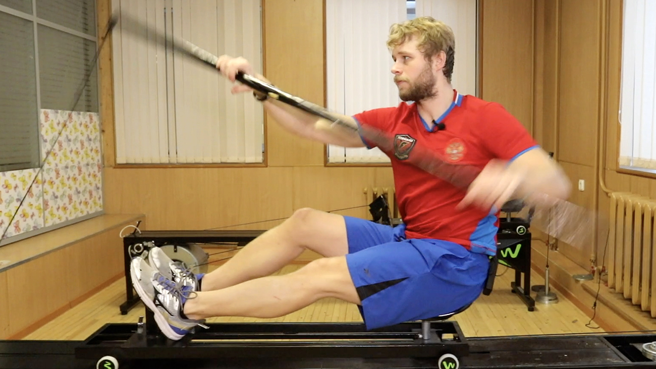 Обучающее видео по гребле на тренажёре от Алексея Бондарева